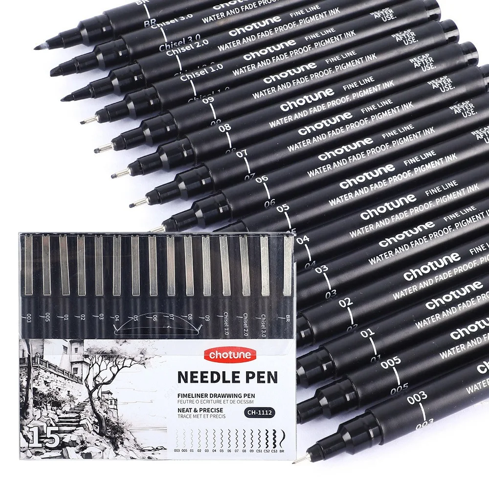 Black Micro Pens,15 Sizes,Wate - Correction Pen Fine review and price