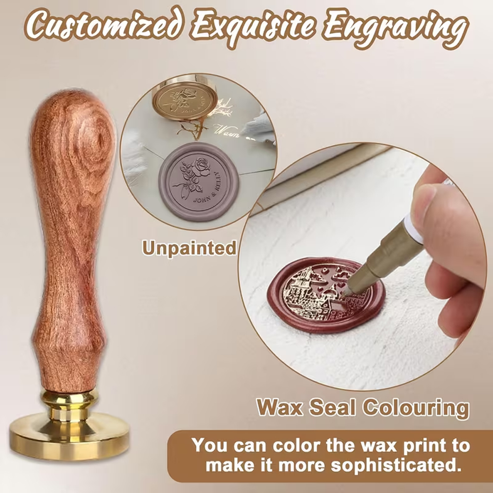Custom Your Logo 25/30/40/50mm - Wax Seal Stamp Set review and price