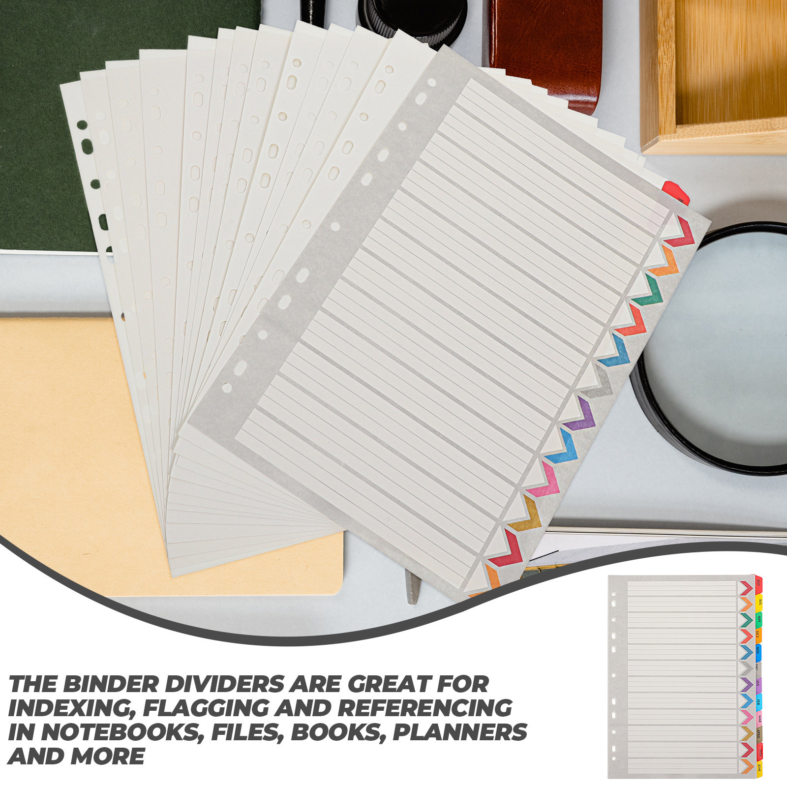 12Sheets Index Binder Dividers - Tab Divider A4 review and price