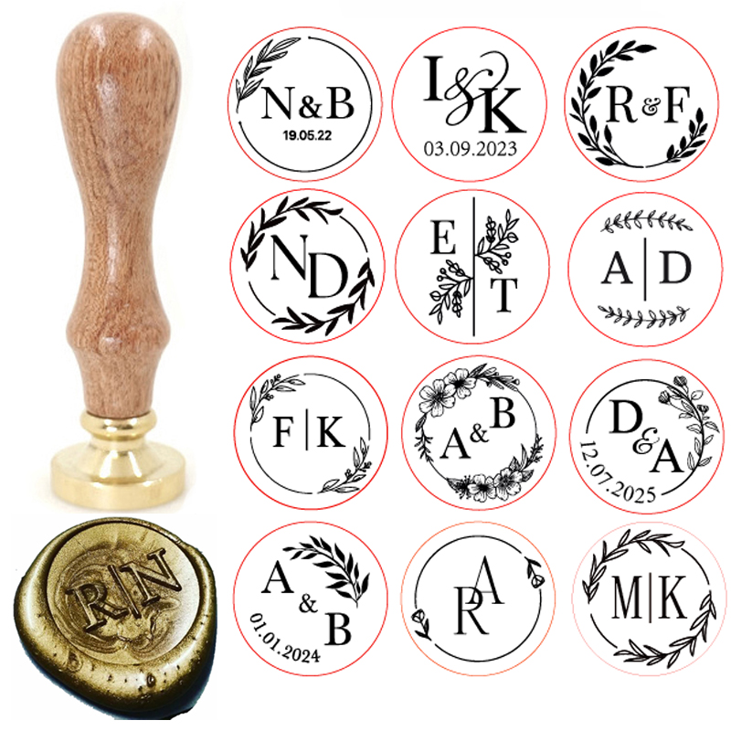 Custom Brass Wax Seal Stamp wi - Wax Seal Stamp Set review and price